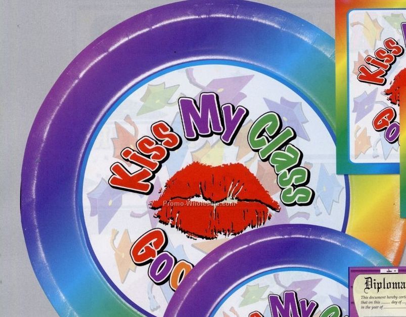 9" Kiss My Class Goodbye Plates