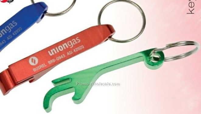 Aluminum Bottle/ Can Opener With Key Ring