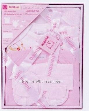 Bambini Pink 5 Piece Gift Set