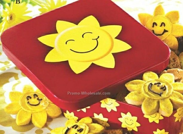 Bright N Sunny Tin With 12 Cookies