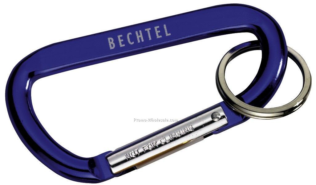 Carabiner With Ring - Blue