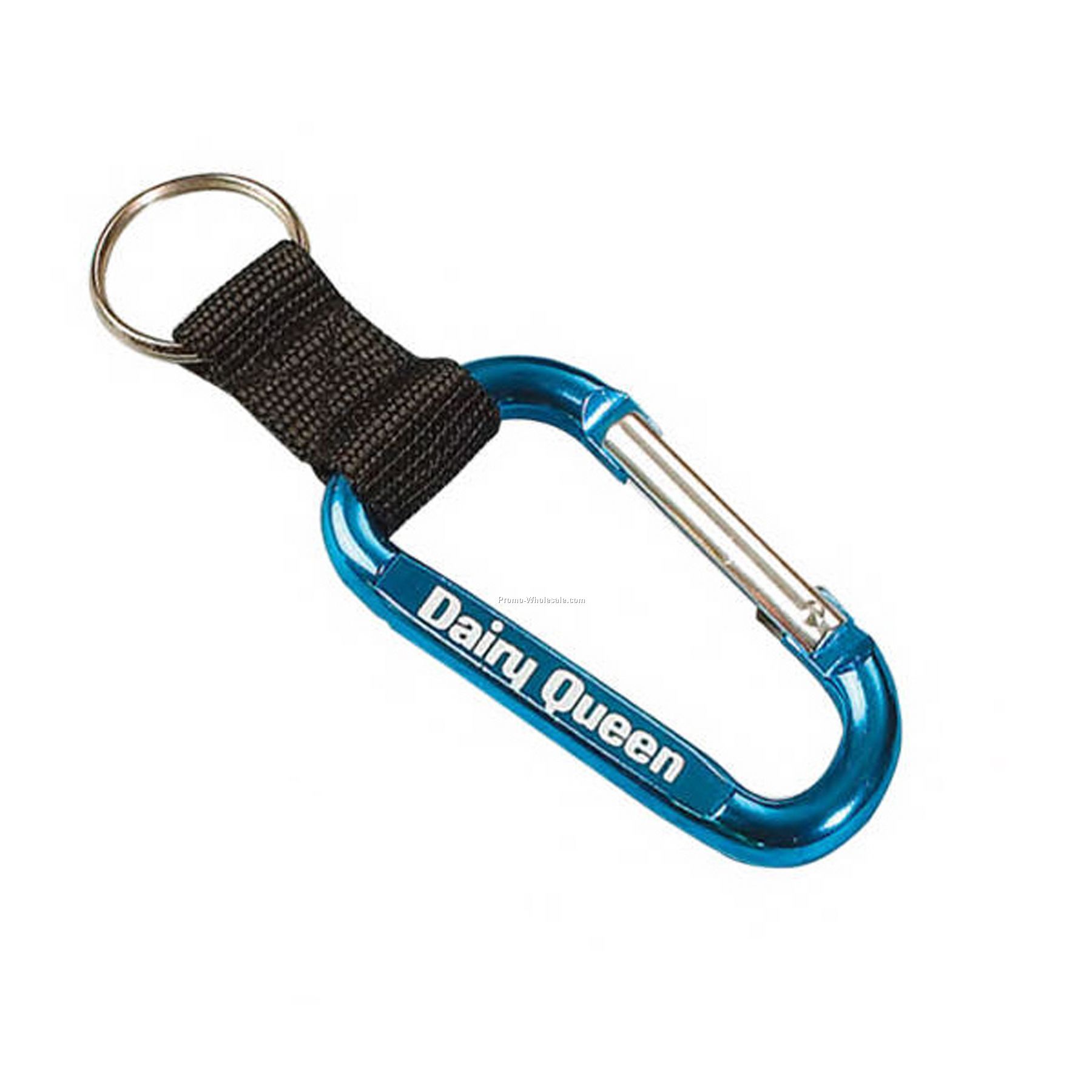 Carabiner With Strap And Split Ring