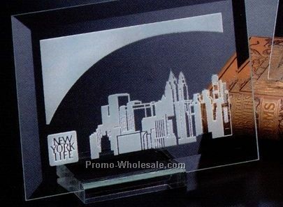 Crystal Prisma Rectangle Award 7"