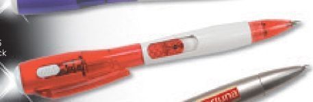 Econo Flashlight Buzpen - Red / White Barrel