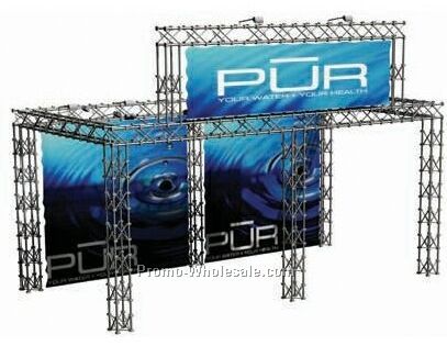 Ez Con-x Truss Display E - 20'x10' Truss Enclosure W/ Header Kit