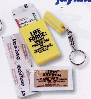 First Aid Safety Keychain