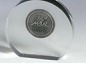 Flat Bottom Round Lucite Stock Shape Embedment/ Award