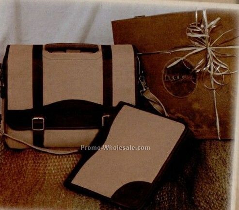 Gift Set W/ Elk Valley Computer Briefcase & Meeting Folder