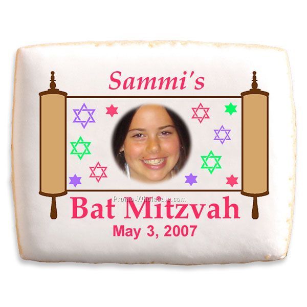 Imprinted Shortbread Cookies - Bat Mitzvah