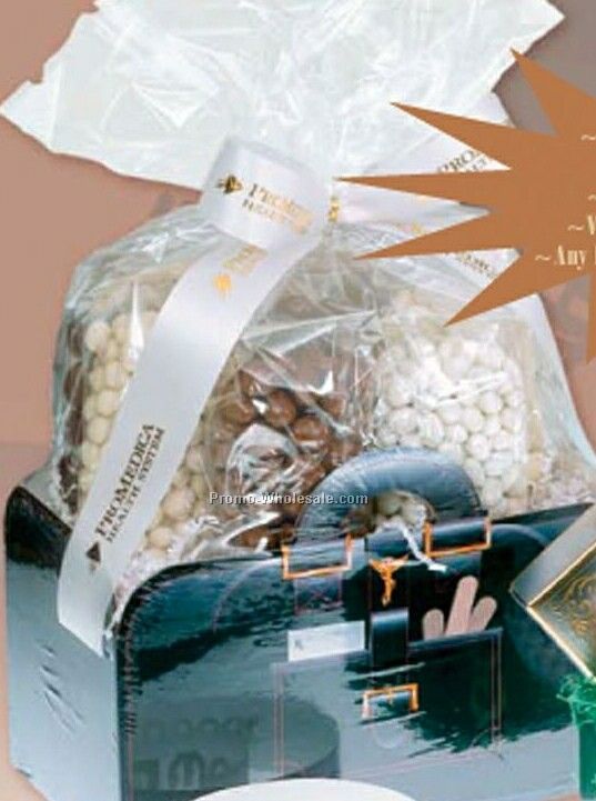 Large Nuts To You Gift Box W/ Custom Imprinted Ribbon