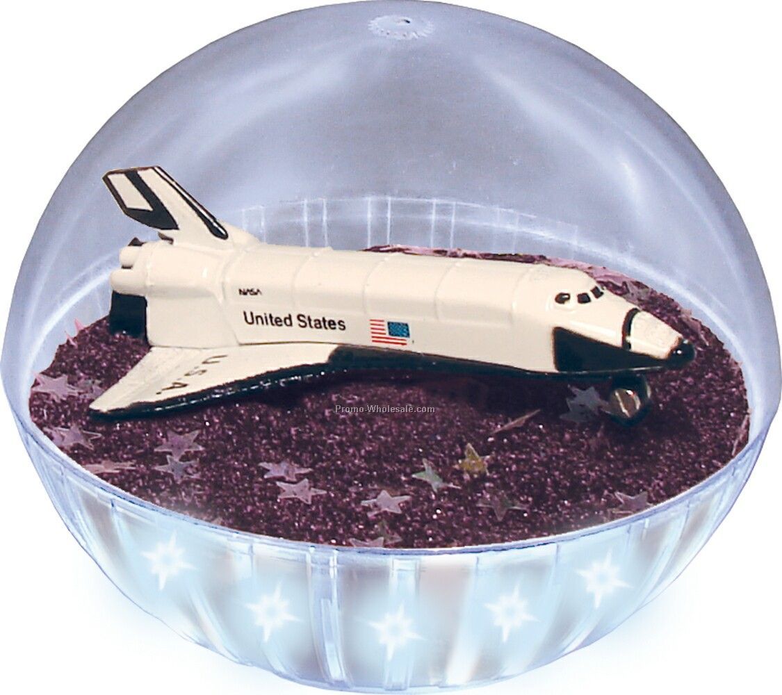 Lighted Mobile Crystal Globes/Space Shuttle