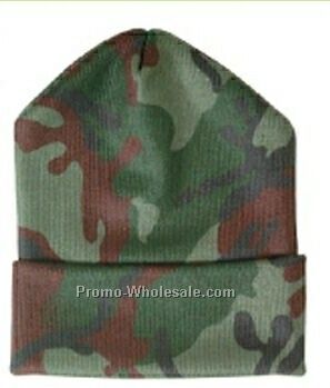 Long Camouflage Beanie Cap