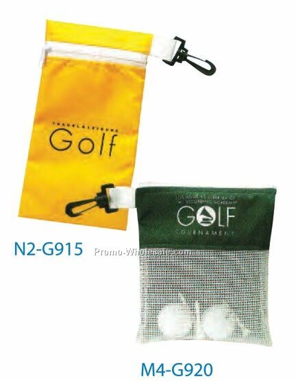 Mesh And 200 Denier Nylon Golf Ball And Tee Caddy (Usa)