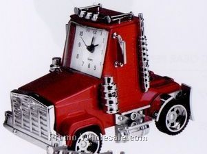 Minya Metal Red Truck Head Alarm Clock