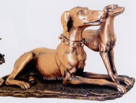 Mother & Child Greyhound Figurine