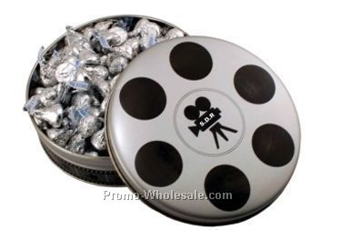 Small Movie Reel Tin W/ Honey Roast Peanuts ( 2 Day Service)