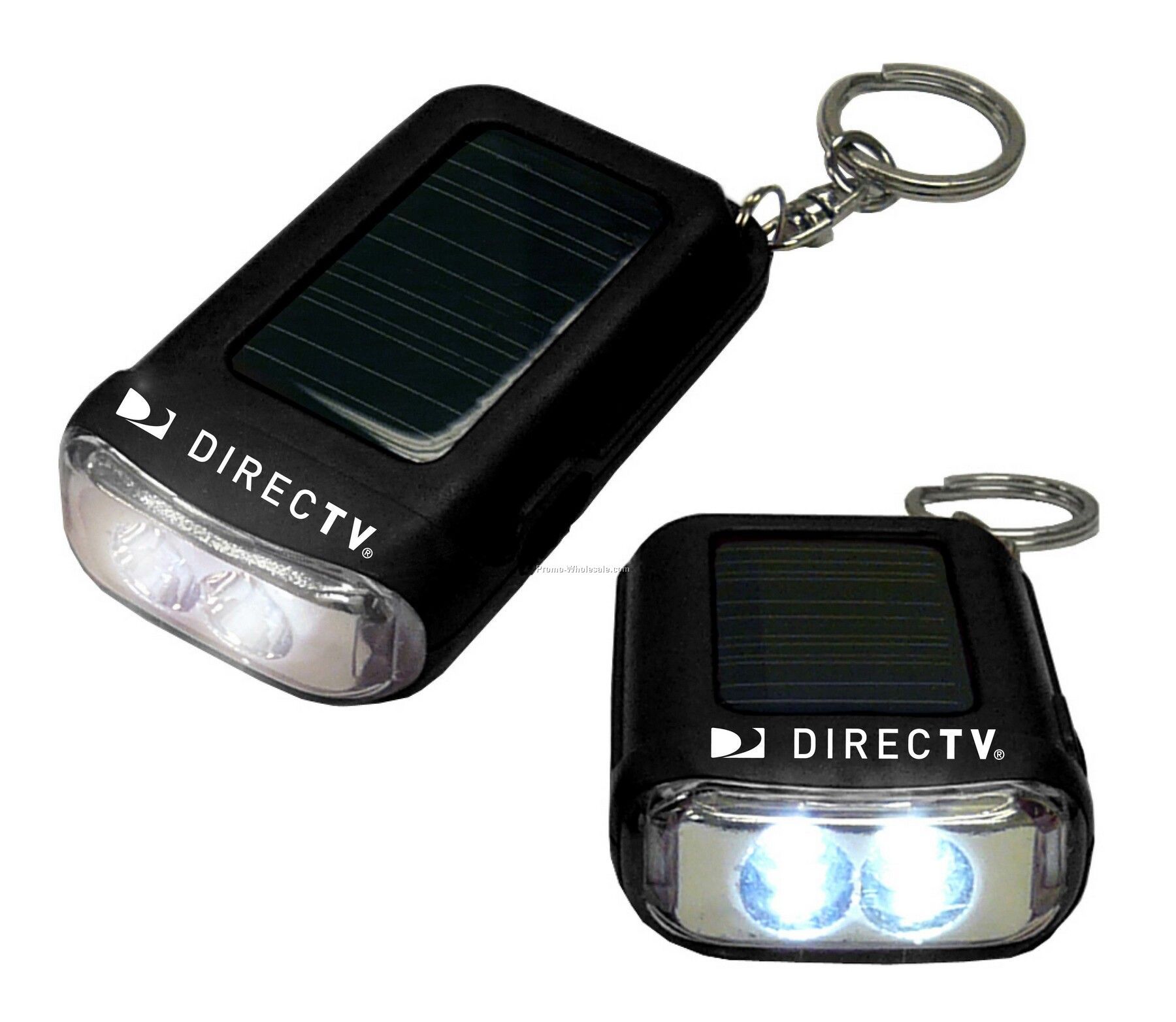 Solar Powered Flashlight Keychain