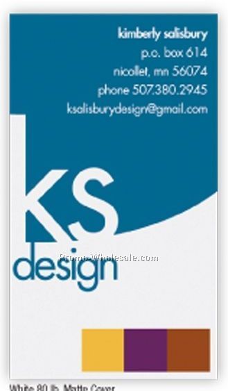 Standard Full Color Matte Cover Business Cards (Full Color Both Sides)