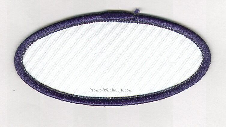 Stock Blank (3.25x1.5 Oval Navy Border With White Background)