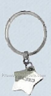 Stock Star Charm Key Tag W/ Split Ring