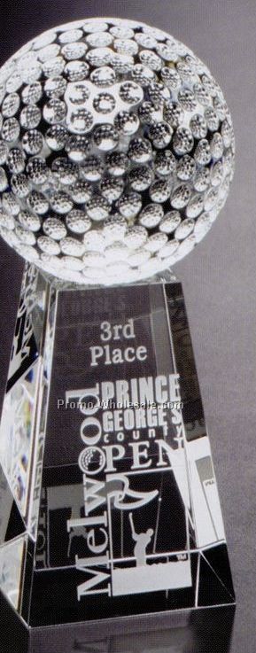 Tapered Golf Award W/ 2-1/2"x2"x2-1/2" Base