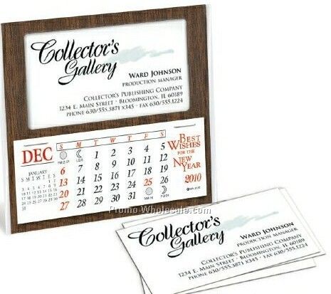 The Woodridge Desk Calendar/ Business Card Holder