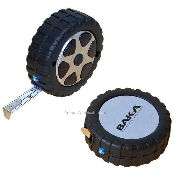 Tire Tape Measure With LED Light (Imprinted)