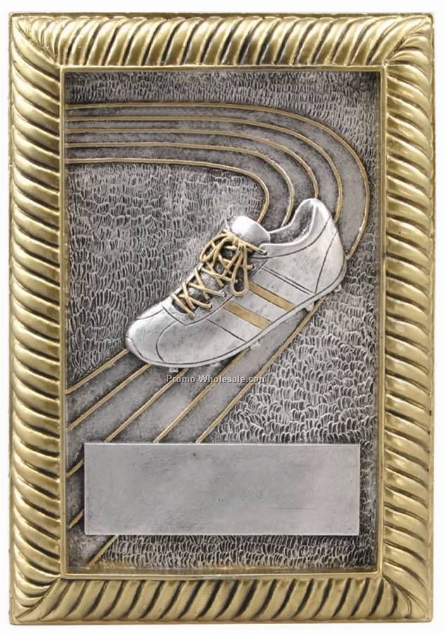 Track, Resin Plaque Award, 5" X 7"