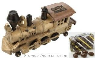 Train Engine - Wooden - Chocolate Almonds 7 Oz.