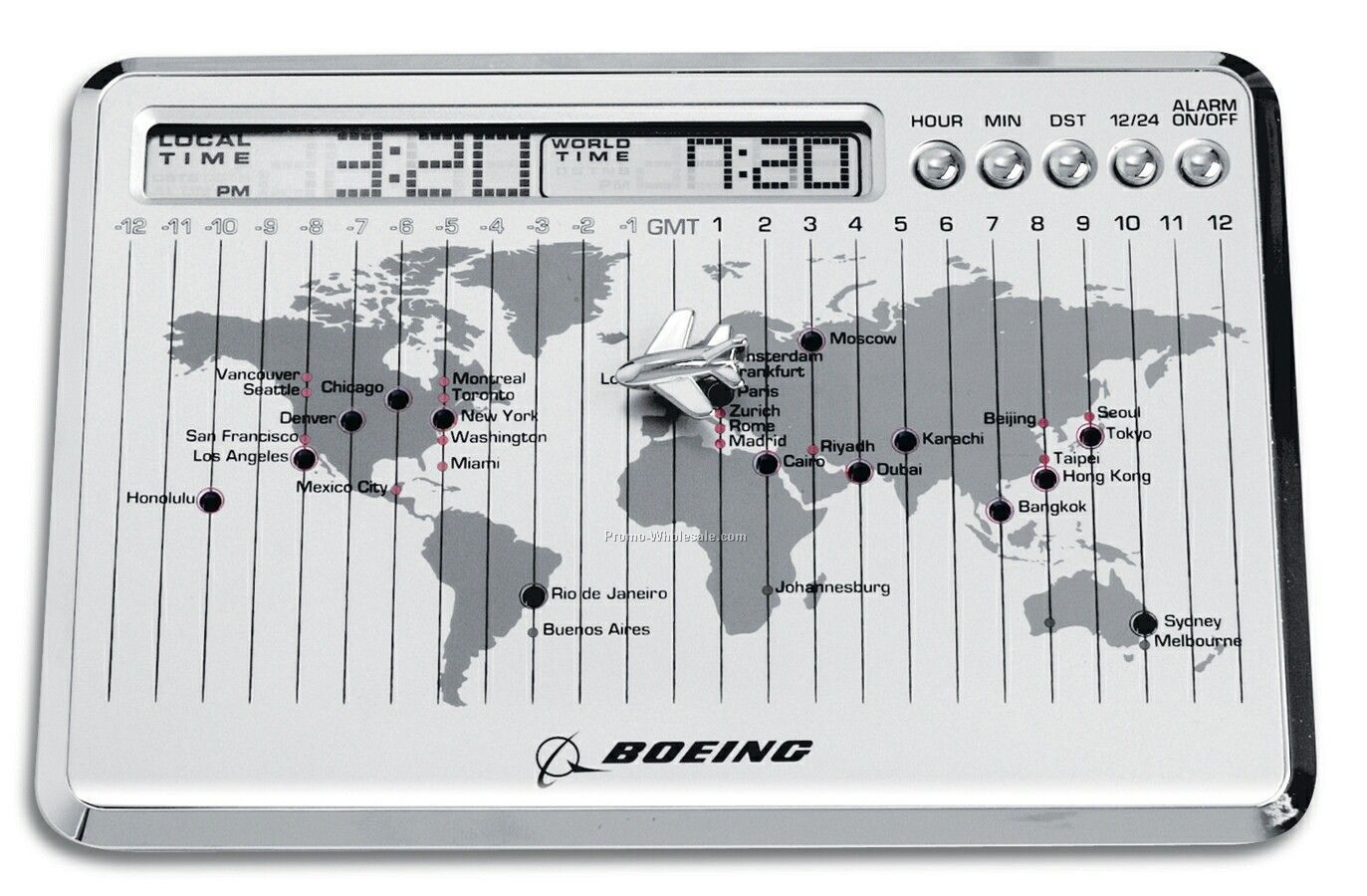 Trans Continental Global Clock For All Times