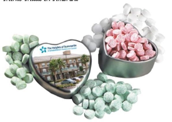 Virginia Heart Shaped Mint Tin With Mints (3 Day Shipping)