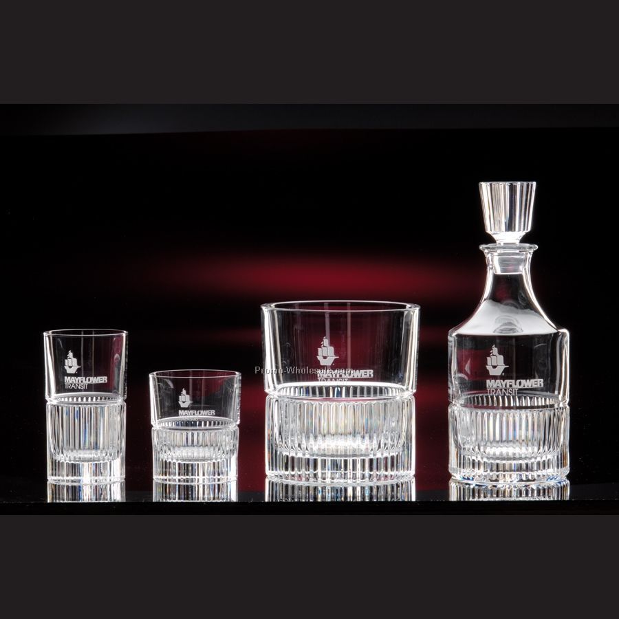 Whiskey Club 4 Piece Double Old Fashion Set