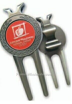 Zinc Alloy Divot Tool With Custom Ball Marker