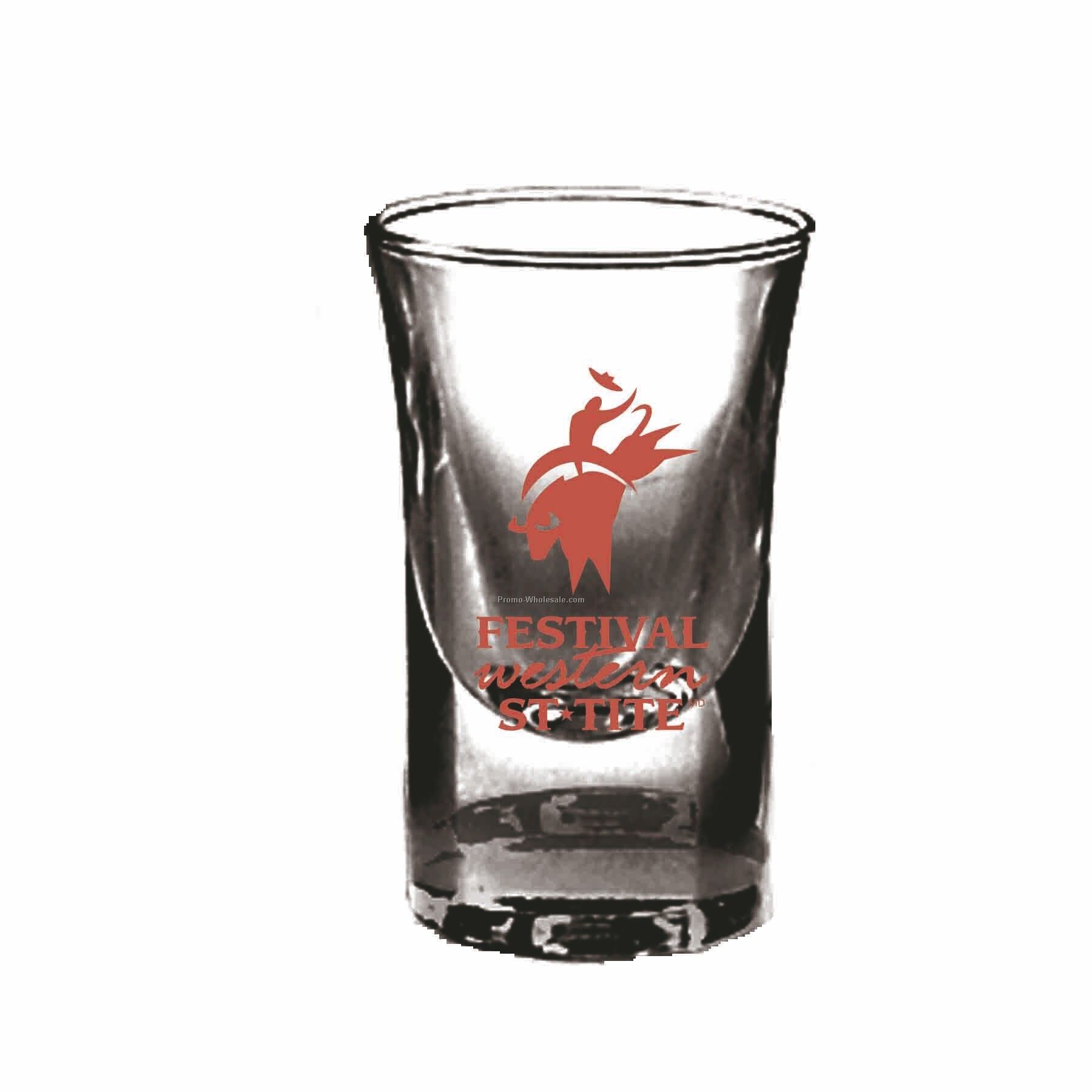 1 Oz. Optical Crystal Shooter Glass (Printed)