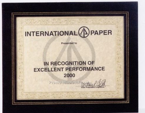 10-1/2"x13" Leatherette Frame Certificate Holder (Black)