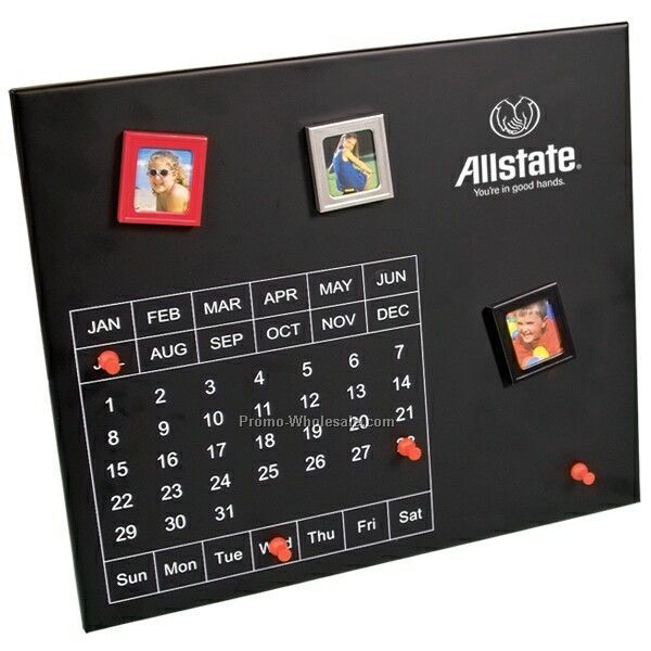 13-1/4"x11-1/4"x1/4" Magnetic Desktop Calendar/Memo Board (Not Imprinted)