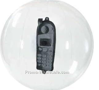 16" Transparent Color Beach Ball W/ Cellular Phone Shape