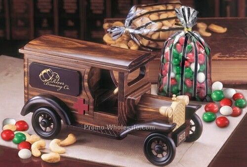 1913 Vintage Ambulance Truck W/Extra Fancy Jumbo Cashews & Chocolate Mints