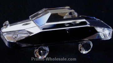 2-1/2" Optic Crystal Car Figurine