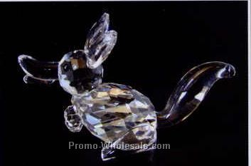 2-1/2" Optic Crystal Fox Figurine