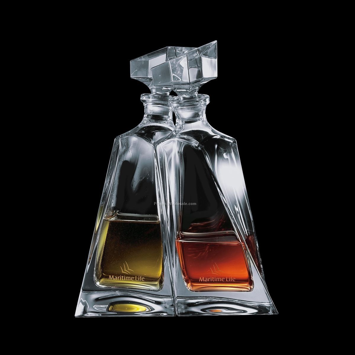 26 Oz. Bonham Twin Decanter