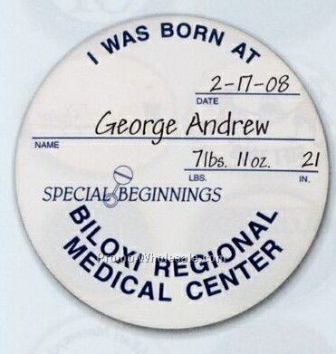 3" Round Keepsake Button