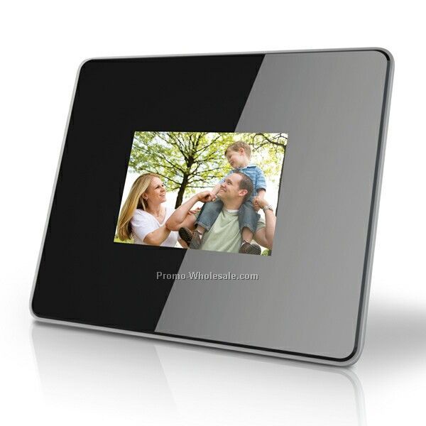 3 1/2" Digital Photo Album W Mp3 Player Acrylic Frame