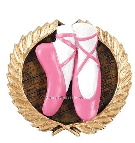 3-1/4" Ballet High Relief Resin Plaque Mount