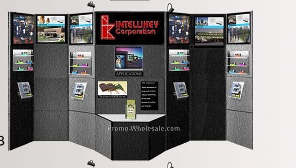 32-panel Modular Display (1 Double, 6 Light Box, 4 Shelf, Video, Pedestal)