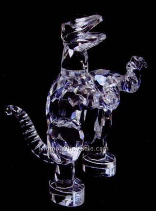 4" Optic Crystal Dinosaur Figurine