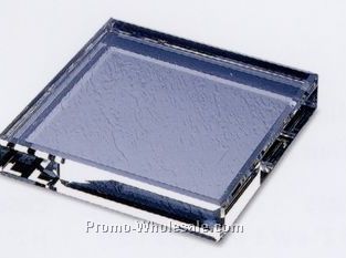 5"x3/4"x3" Beveled Square Crystal Base