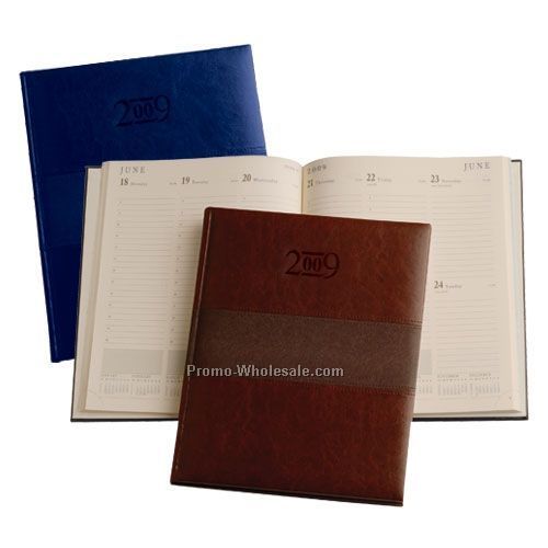 8-1/4"x10-1/4" Blue Trinity Large Desk Planner