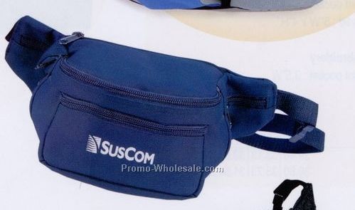 8"x5"x3-1/2" 600d Polyester Waistbag - Screen Printed