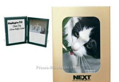 9"x7"x1-5/8" Acclamation II Goldtone Aluminum Photo Frame / Album